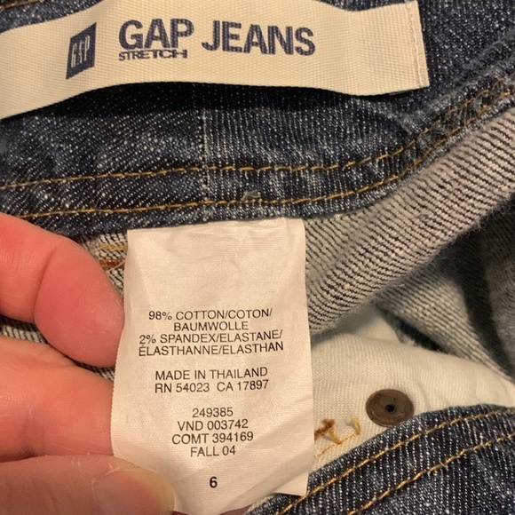 Vintage Gap Jean Skirt Blue Mini Short Y2K Denim Skirt Size 6 - Picture 4 of 4